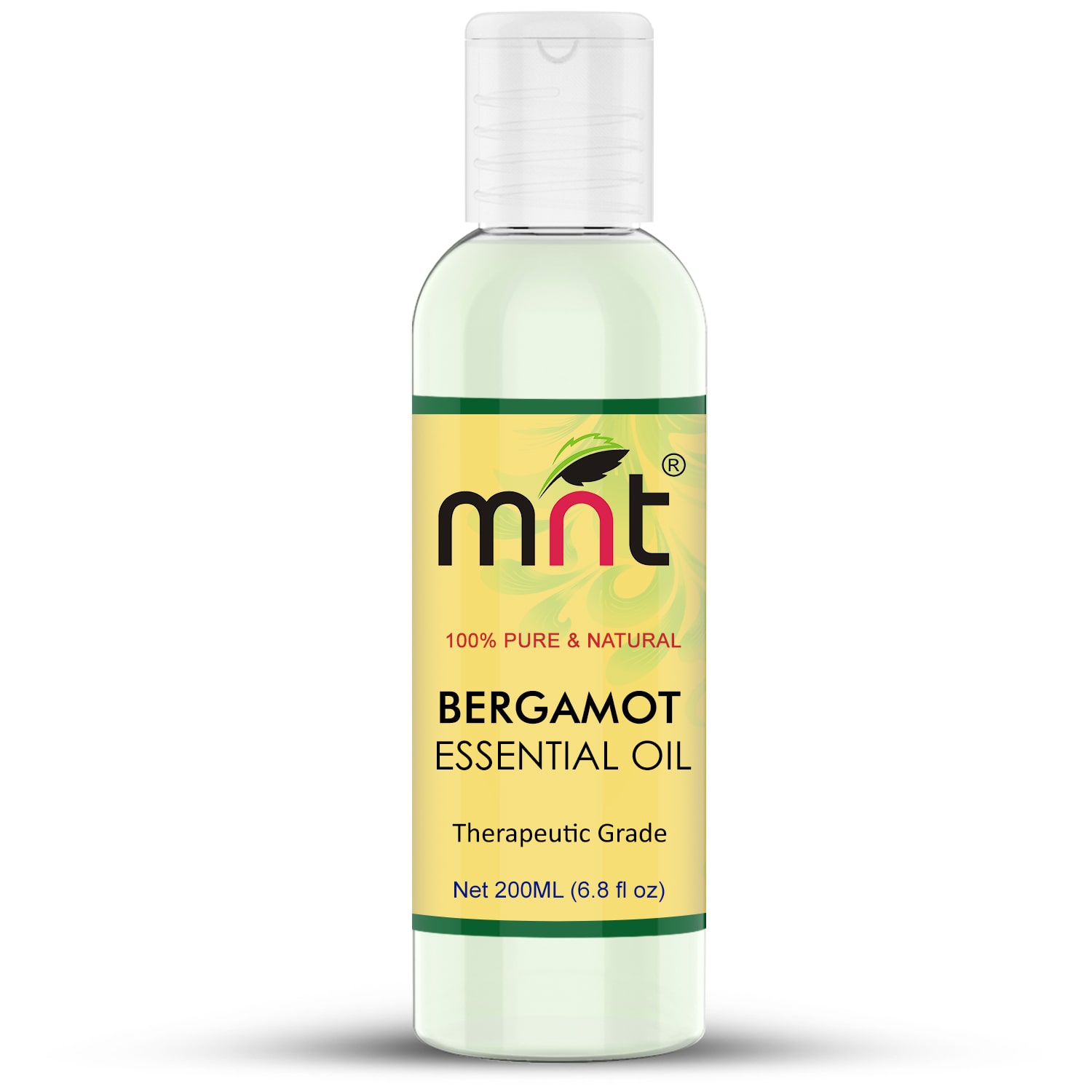 

MNT Bergamot Essential Oil 200 ml 100 Pure Natural Undiluted For Aromatherapy Massage Skin care (Pack of 1)