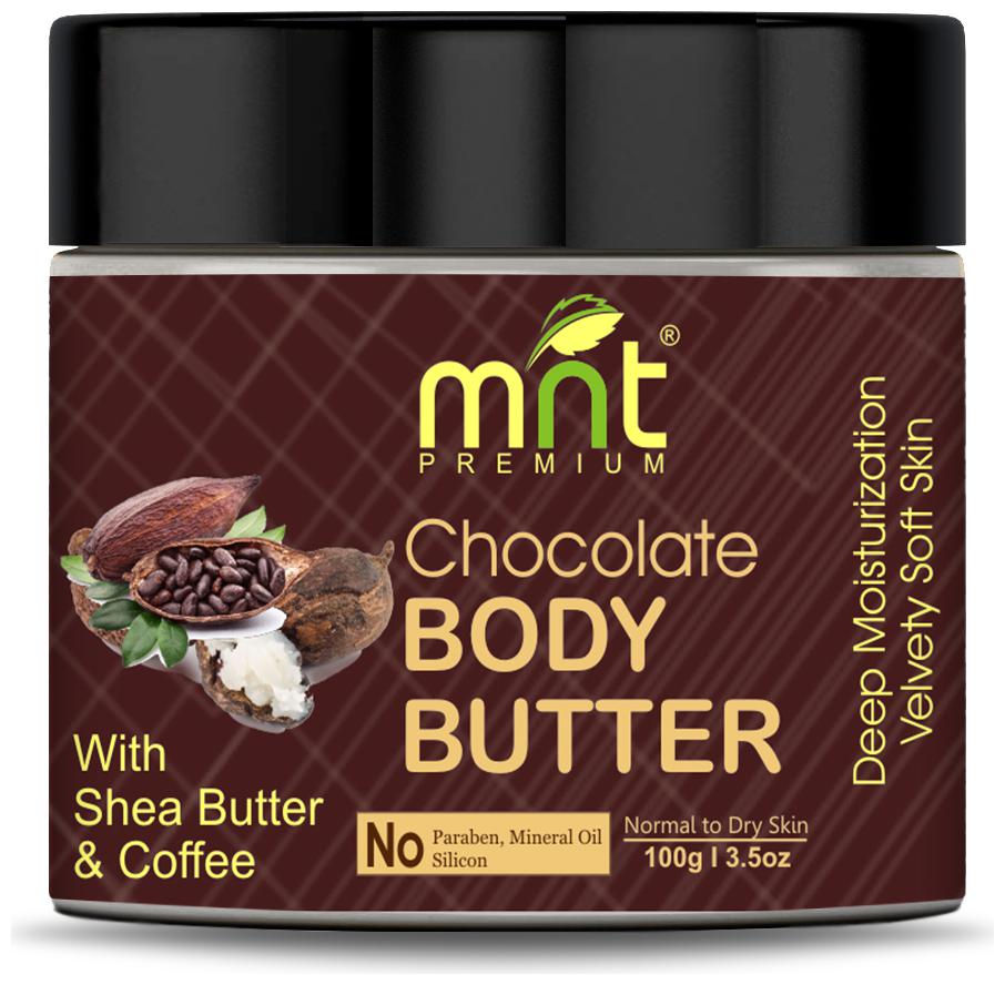 

Mnt Chocolate Butter with Shea Butter Coffee for Dry Skin 100g
