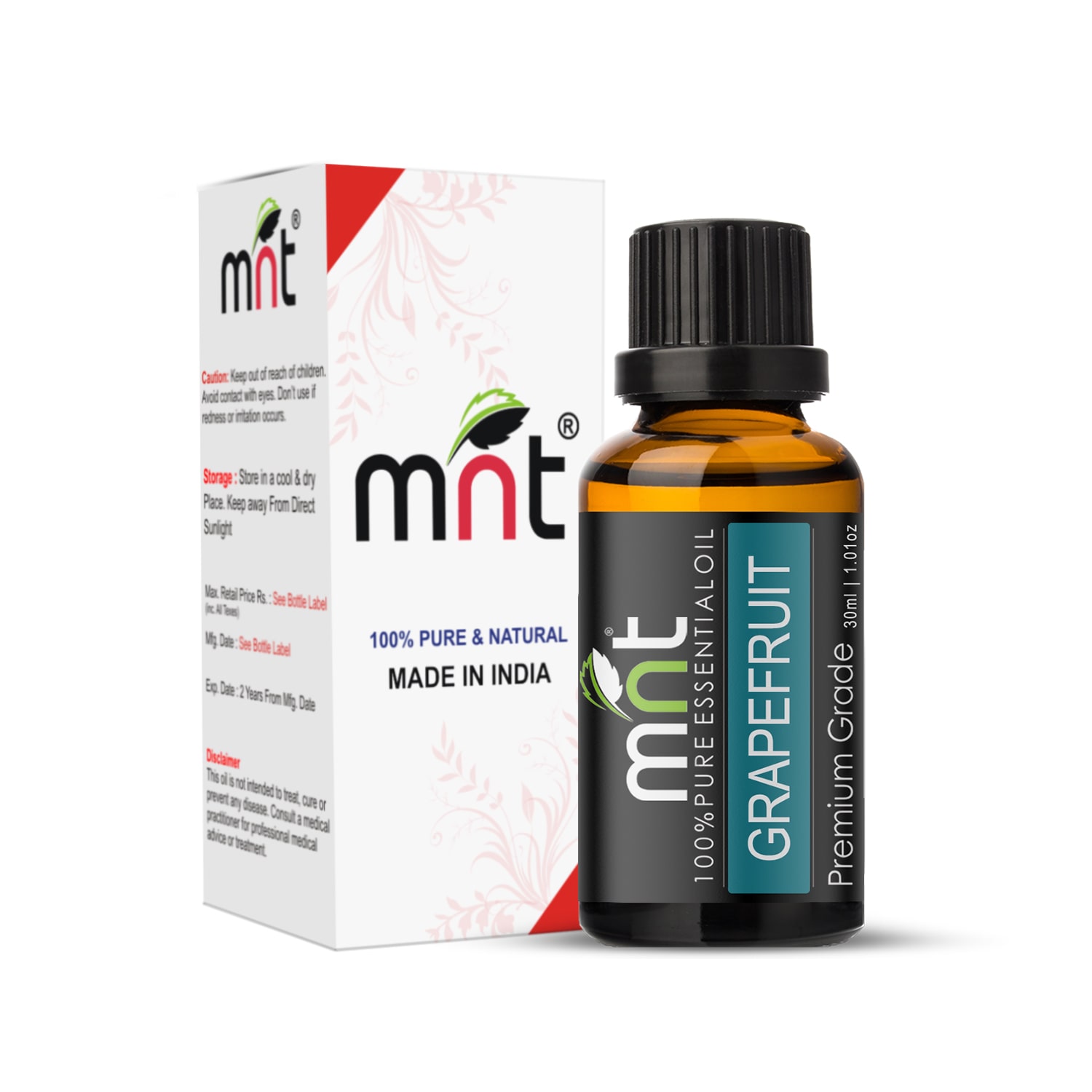 

MNT Grapefruit Essential Oil (30ml)