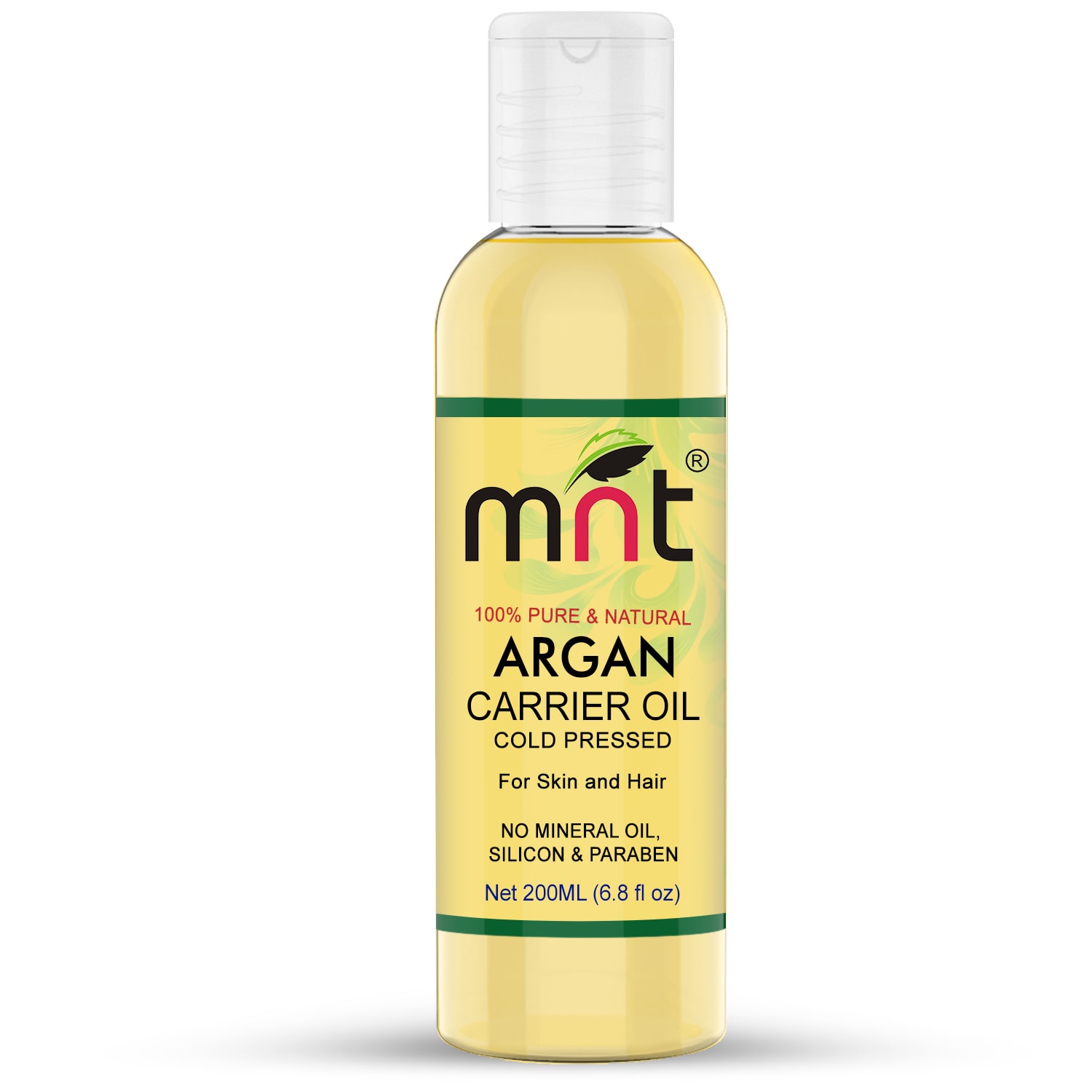 

MNT Moroccan Argan Cold Pressed Carrier Oil 200 ml 100 Pure Natural For Face Skin Hair Care (Pack of 1)