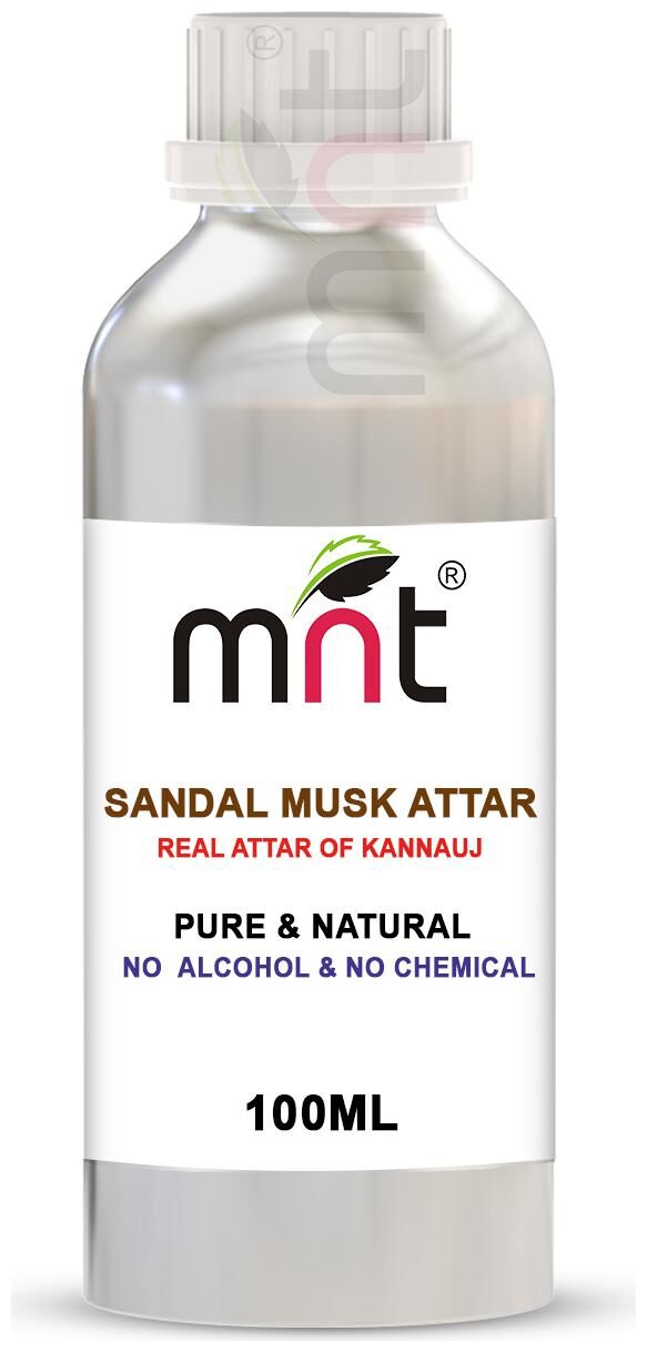 

MNT Sandal Musk Attar For Unisex Long Lasting Alcohol Free (100ml)