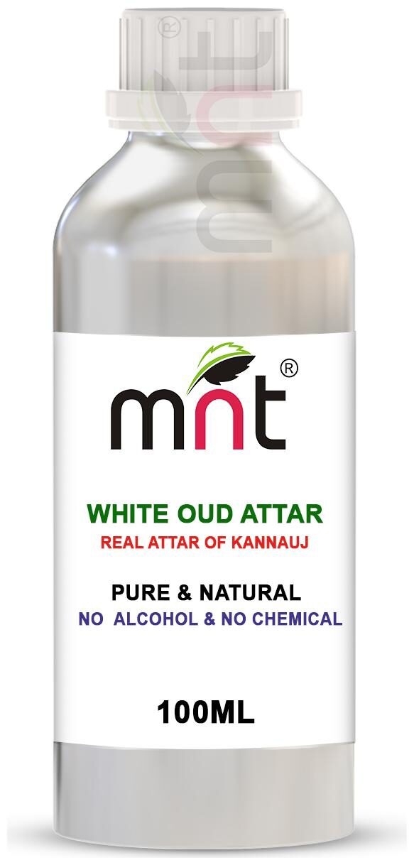 

MNT White Oud Attar For Unisex Long Lasting Alcohol Free (100ml)