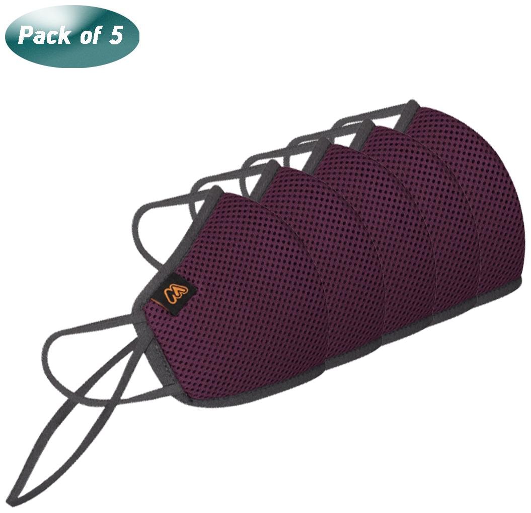 

Mobius M7 Pro Unisex 7 Layered Reusable Mask With Head Mount Purple Medium Size (Pack of 5)