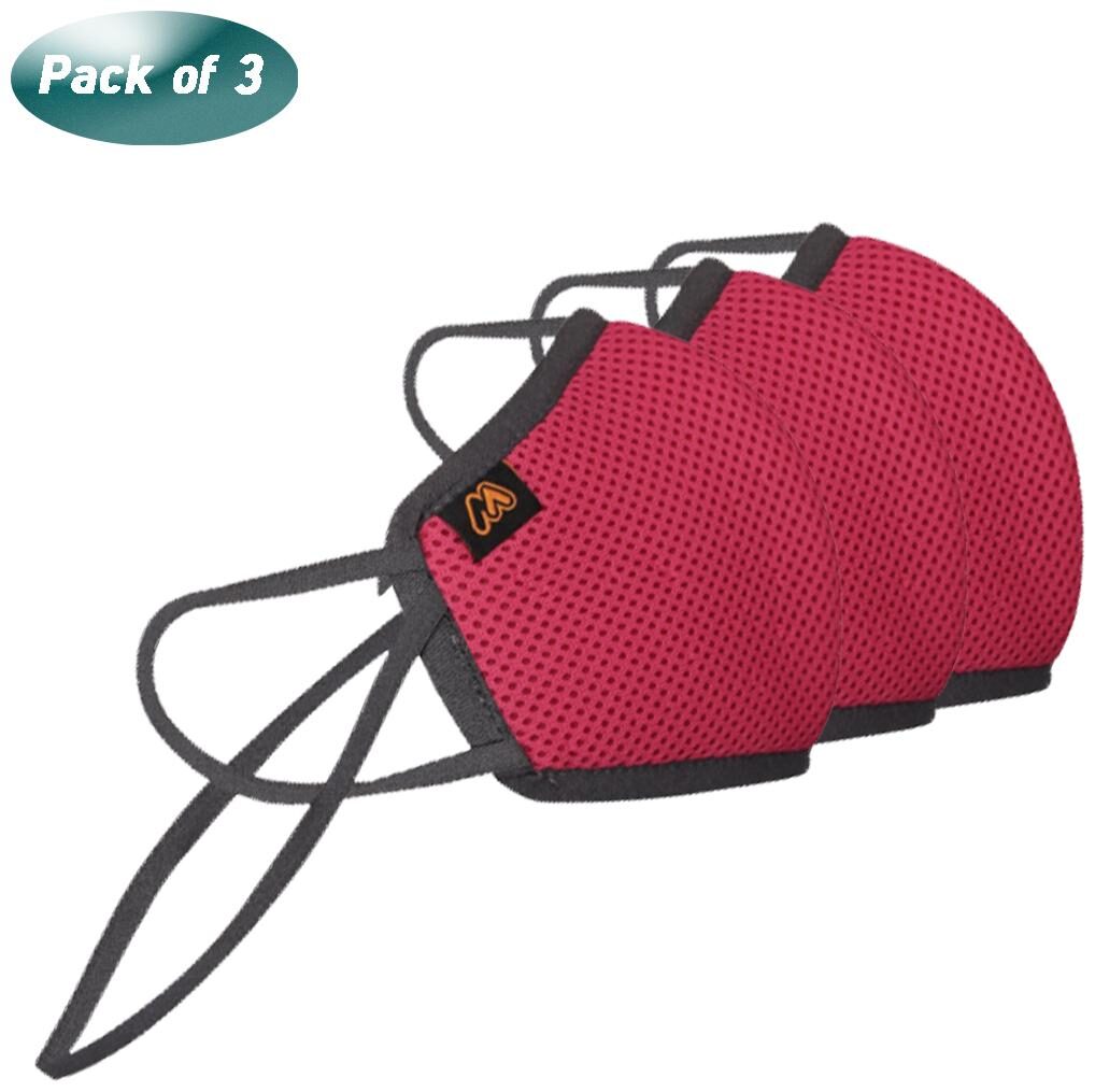 

Mobius M7 Pro Unisex 7 Layered Reusable Mask With Head Mount Pink Small Size (Pack of 3)