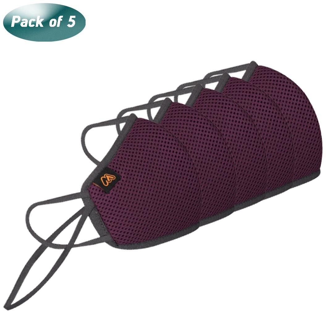 

Mobius M7 Pro Unisex 7 Layered Reusable Mask With Head Mount Purple Large Size (Pack of 5)