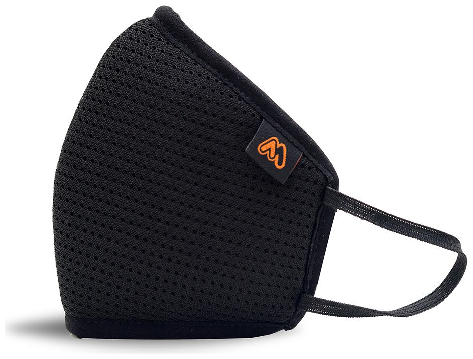 

Mobius M7 Unisex 7 Layered Reusable Mask With Earloop Black L Size (Pack of 3)