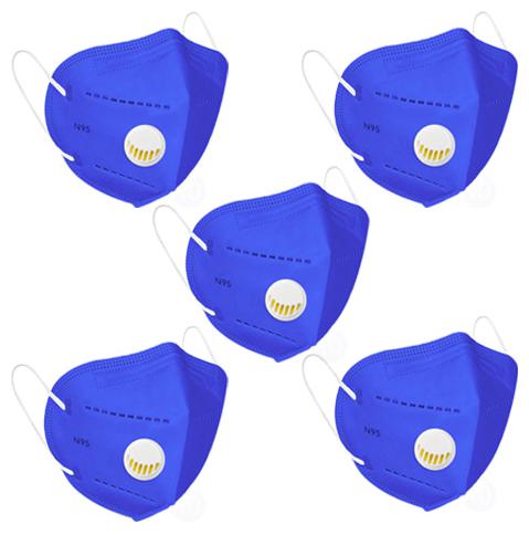 

Modesty Anti Pollution Activate N95 Mask With Respirator Blue(Pack Of 5)