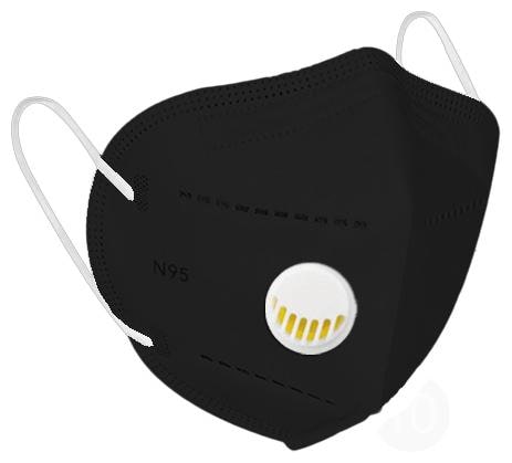 

Modesty Anti Pollution Activate N95 Mask With Respirator Black(Pack Of 1)