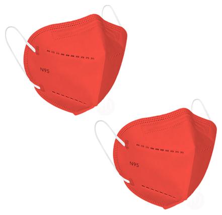 

Modesty N95 4 Layer Reusable Face Mask Red (Pack of 2)