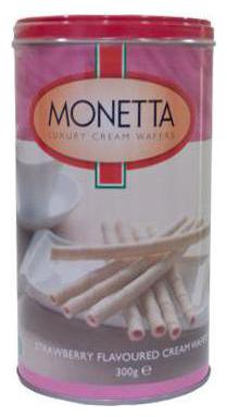 

Monetta Wafer Sticks - Strawberry Cream 300 g