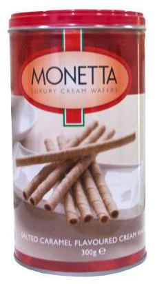 

Monetta Wafer Sticks - Salted Caramel 300 g