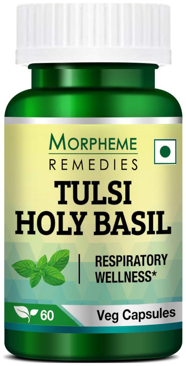 

Morpheme Remedies Tulsi Holy Basil Caps- 500mg Extract - 60 Veg Caps