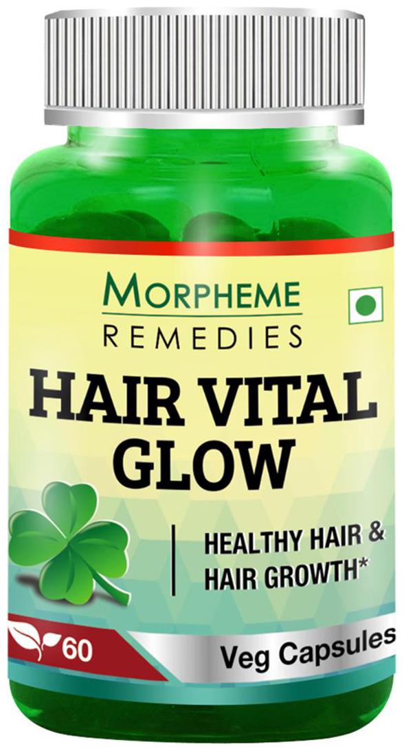 Morpheme Remedies Hair Vital Glow 60 Veg Caps For Hair Health
