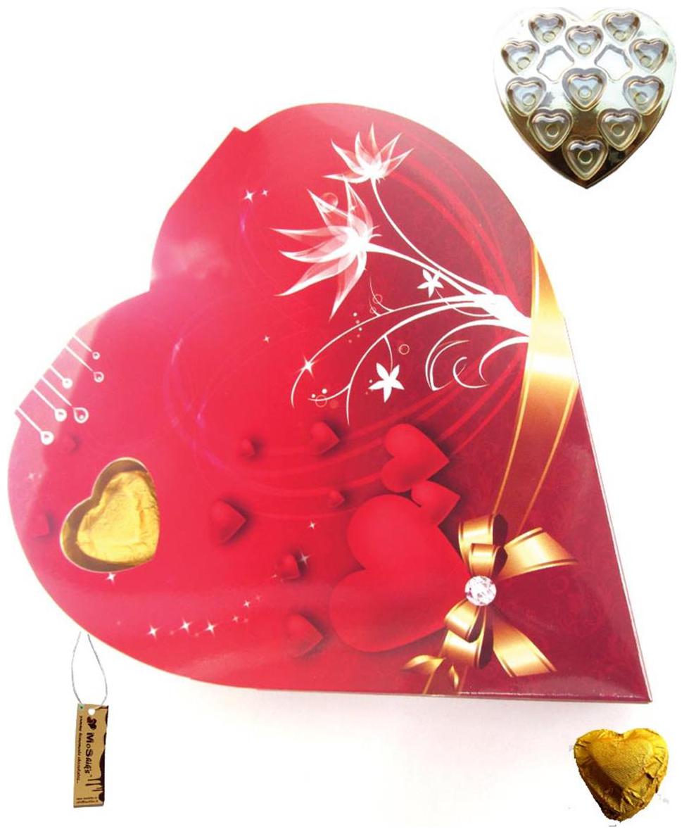 

MOSHIKS 11 HEART RED BOX(FRUIT AND NUT) DARK CHOCOLATE