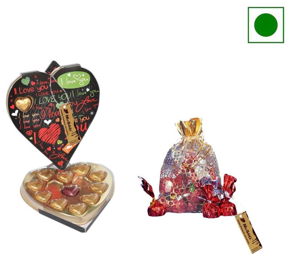 

MoShik s 11 Heart Black Box(Milk) Milk Chocolate Pouch