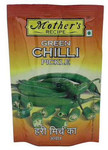 

Mothers Recipe Pickle - Green Chilli 200 g