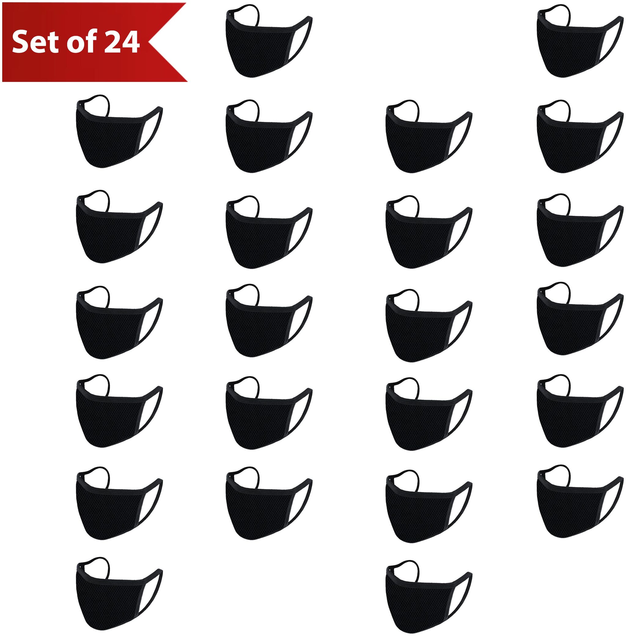 

Mototrance Reusable Washable Mouth Nose Face Mask With Earloop for Anti- Dust Fumes Mask (Pack of 24)