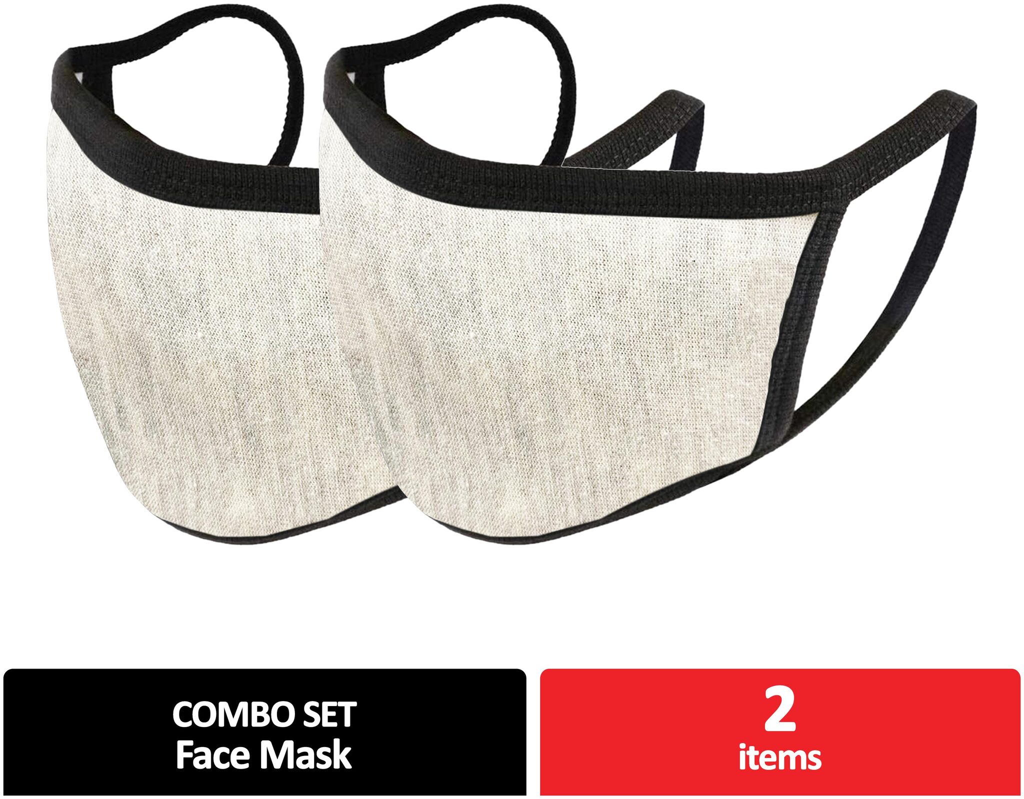 

Mototrance Trendy Cotton Washable Reusable Face Mask for Young Kids -Grey (Set of 2)