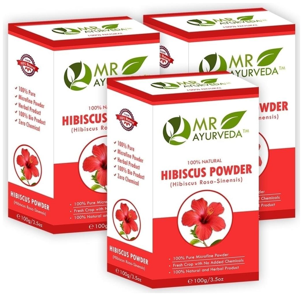 

MR Ayurveda 100 Pure Hibiscus Powder-100g (Pack of 3)