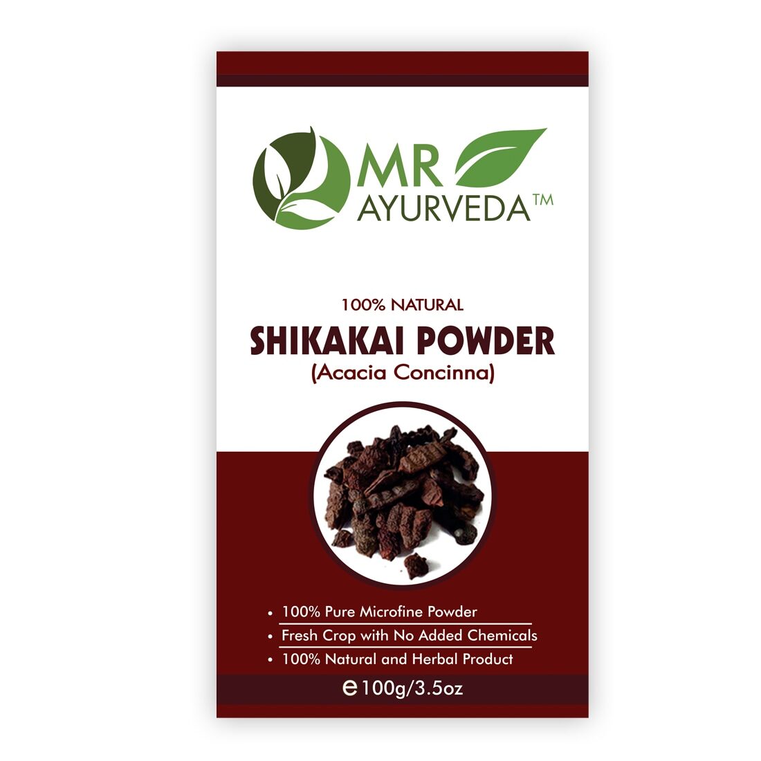 

MR Ayurveda 100 Natural Shikakai Powder Hair Skin Care - 100 g