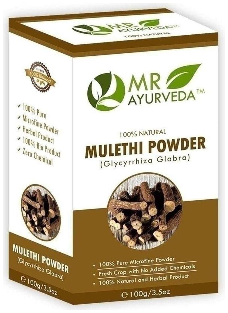 

MR Ayurveda Organic Mulethi Powder Glycyrrhiza Glabra - 100 g