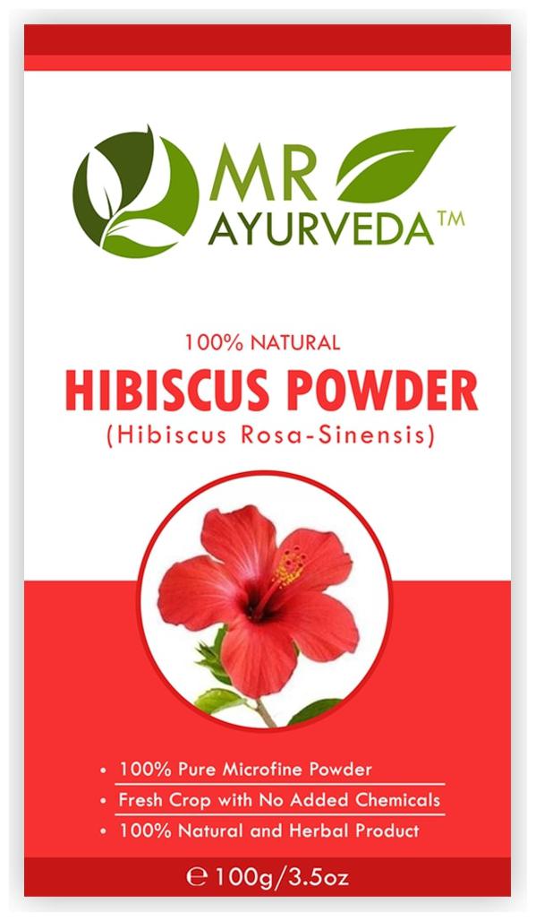 

MR Ayurveda (Hibiscus Flower Powder) For Face Pack Hair Growth 100g