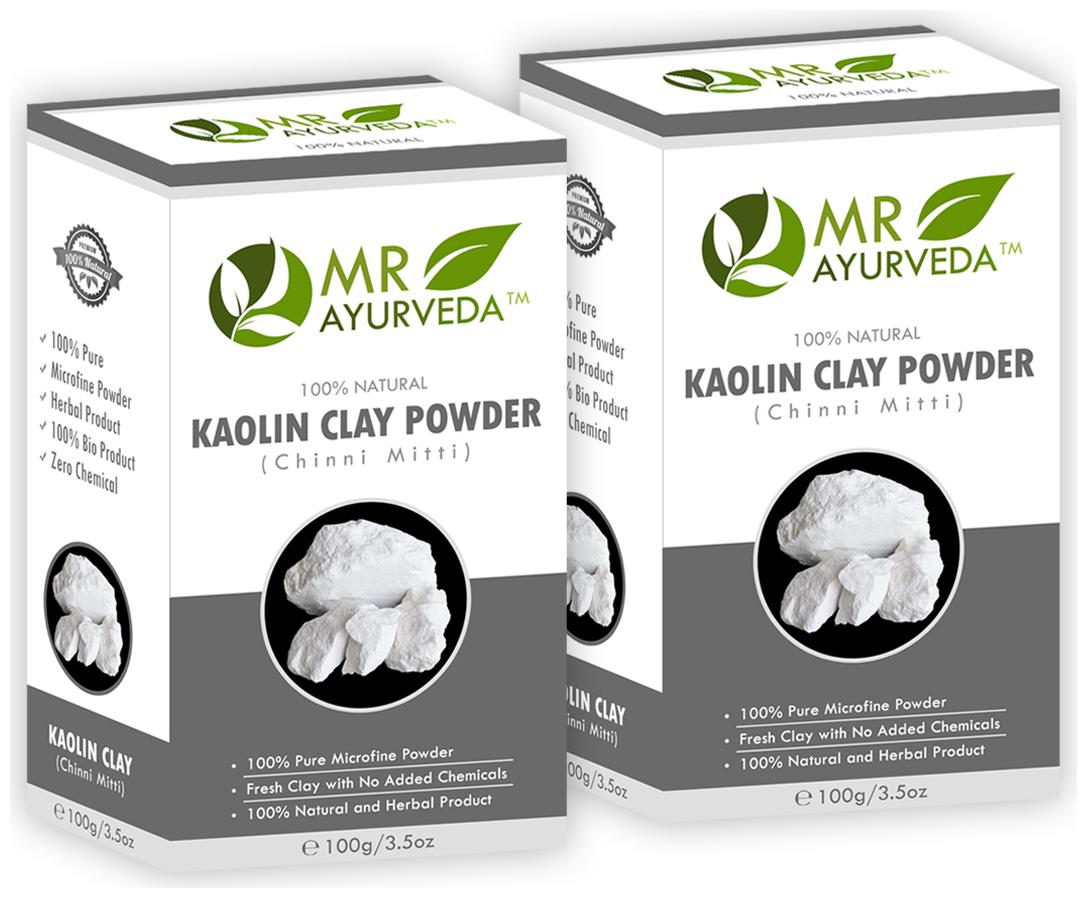 

MR Ayurveda Organic Kaolin Clay Powder - (Pack of 2)(100 g each)