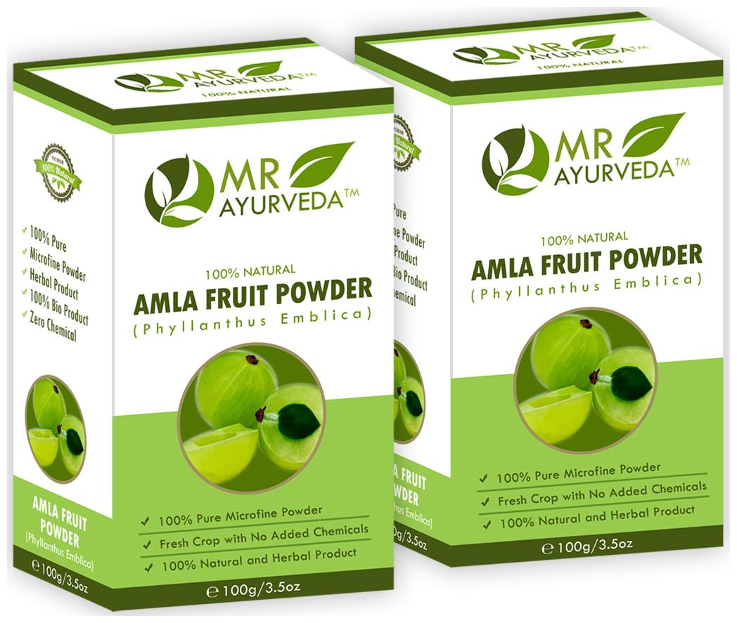 

MR Ayurveda 100 Organic Amla Powder 100g (Pack of 2)