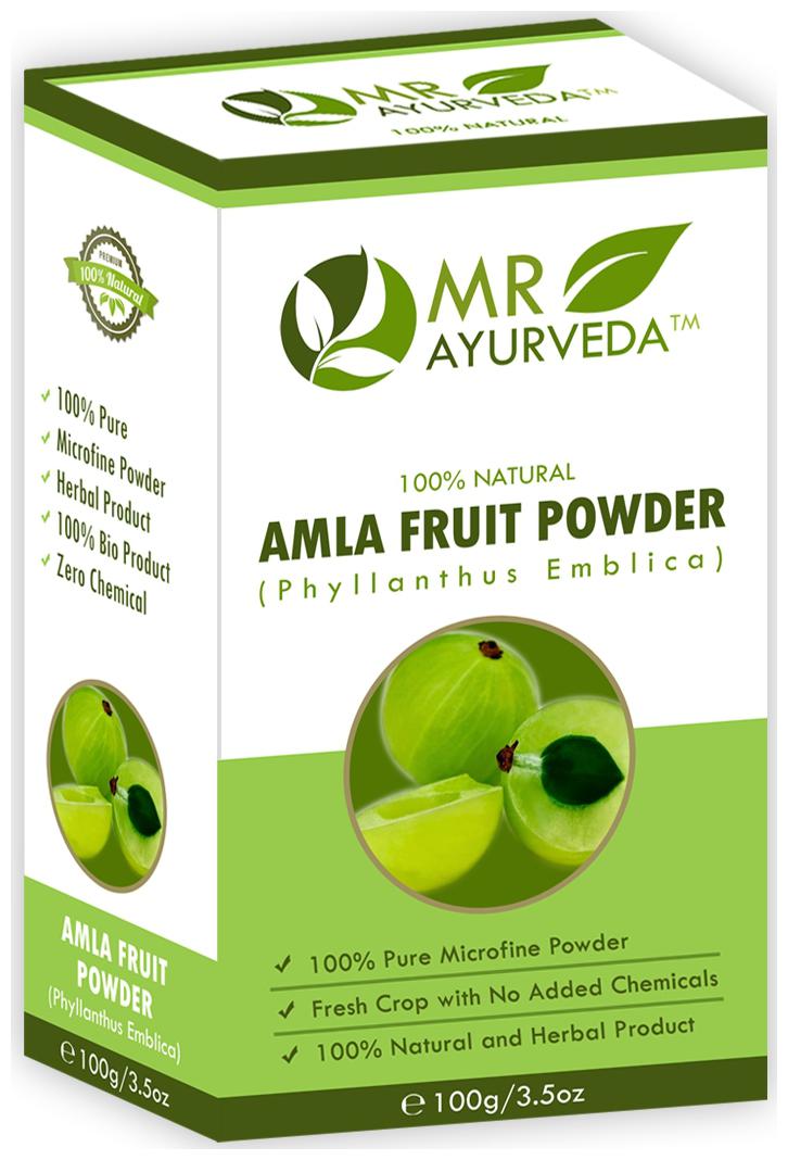 

MR Ayurveda 100 Organic Amla Powder for Hair Skin 100 g