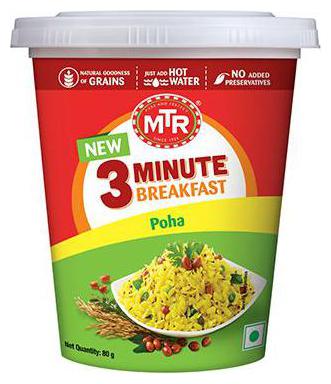 

Mtr 3 Minute Instant Poha Cup 80 g