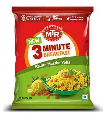 

Mtr Khatta Meetha Poha 60 g