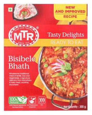 

MTR Ready To Eat - Bisibele Bhath 300 g