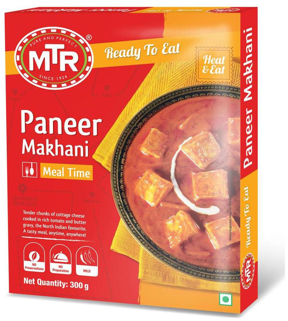 

MTR Ready To Eat Paneer Makhani 300 g 1 pcs
