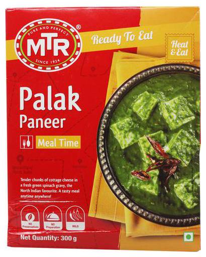 

MTR Ready To Eat - Palak Paneer 300 g