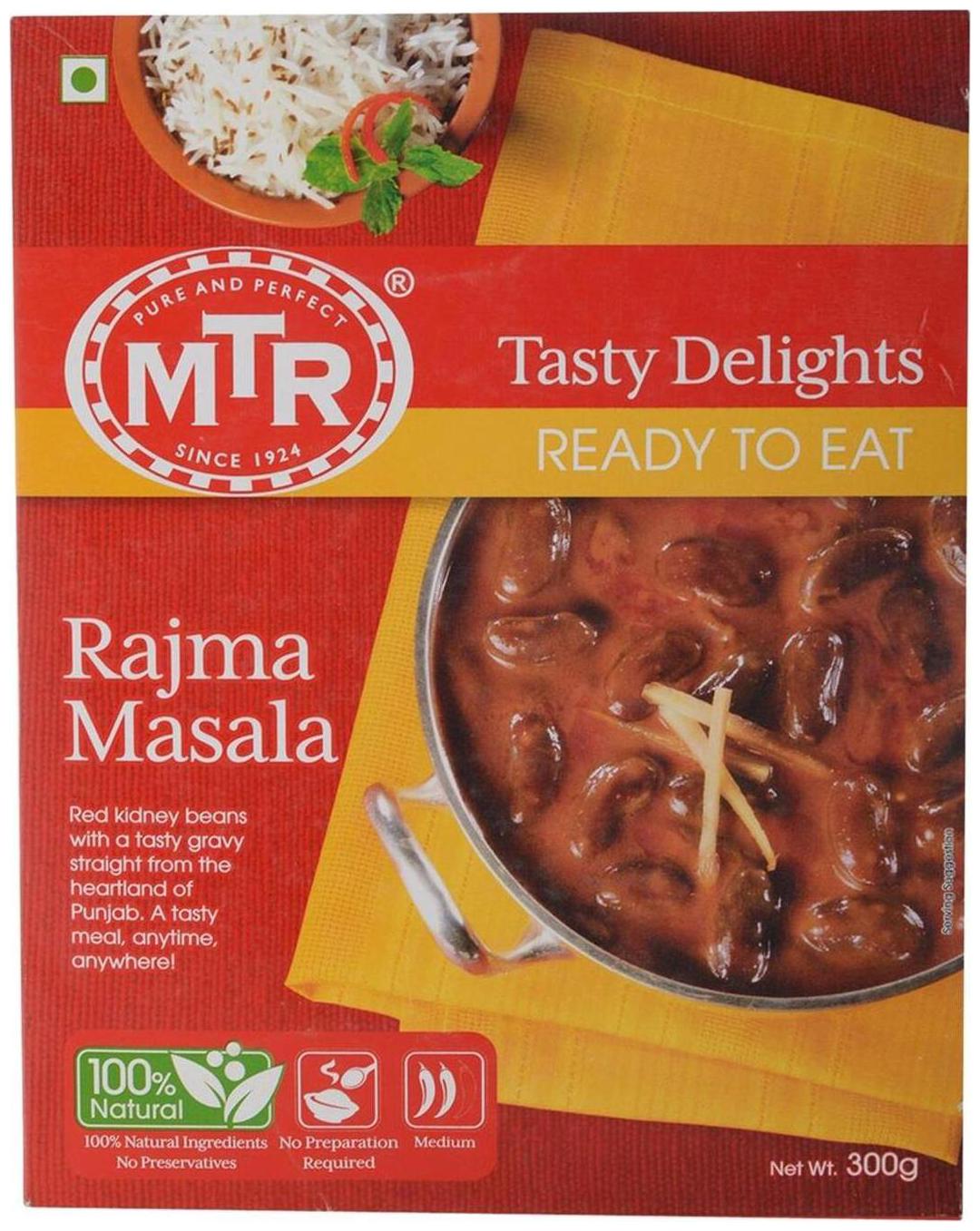 

MTR Ready To Eat Rajma Masala 300 g 1 pcs