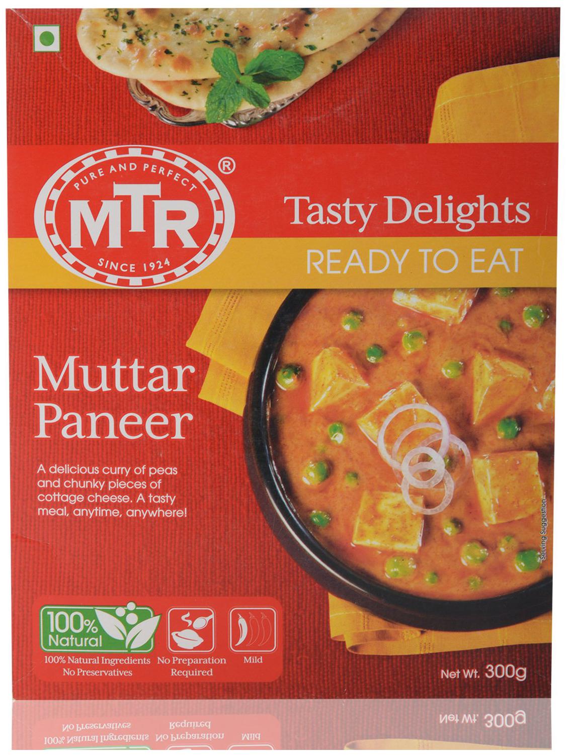 

MTR Ready To Eat - Muttar Paneer 300 g