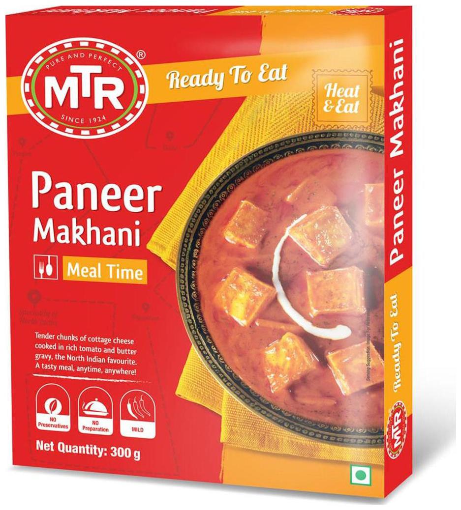 

MTR Ready To Eat Paneer Makhani 300 g 1 pcs
