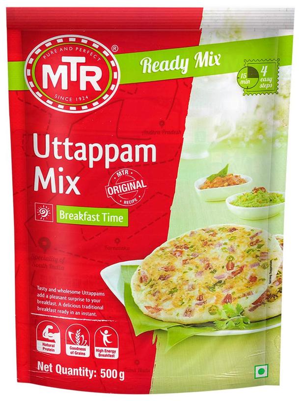 

MTR Uttappam Mix 500g Pack of 2