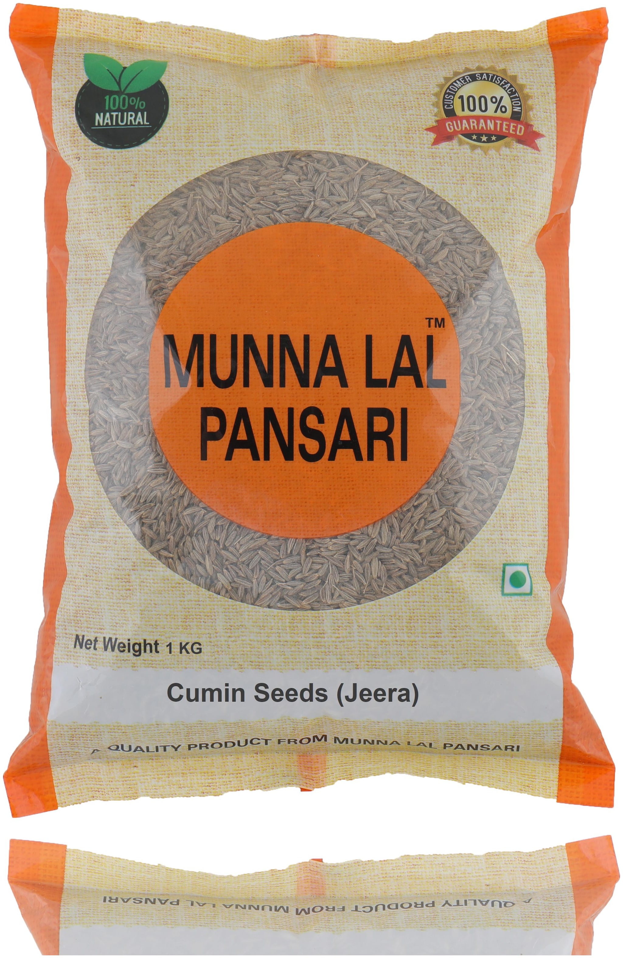 

Munna Lal Natural Whole Cumin Seeds Sabut Jeera 1 Kg (Pack of 1)