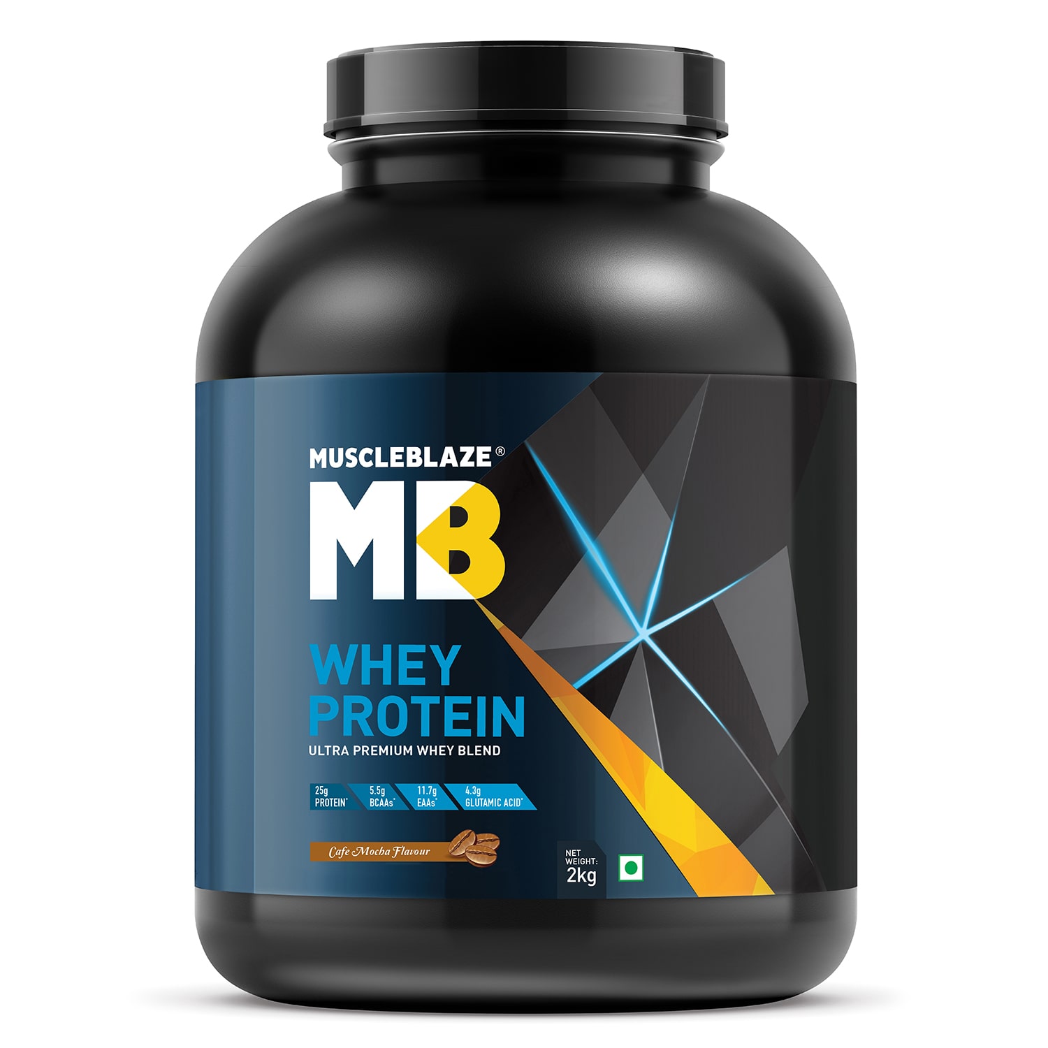 

MuscleBlaze Whey Protein (2 kg Cafe Mocha)