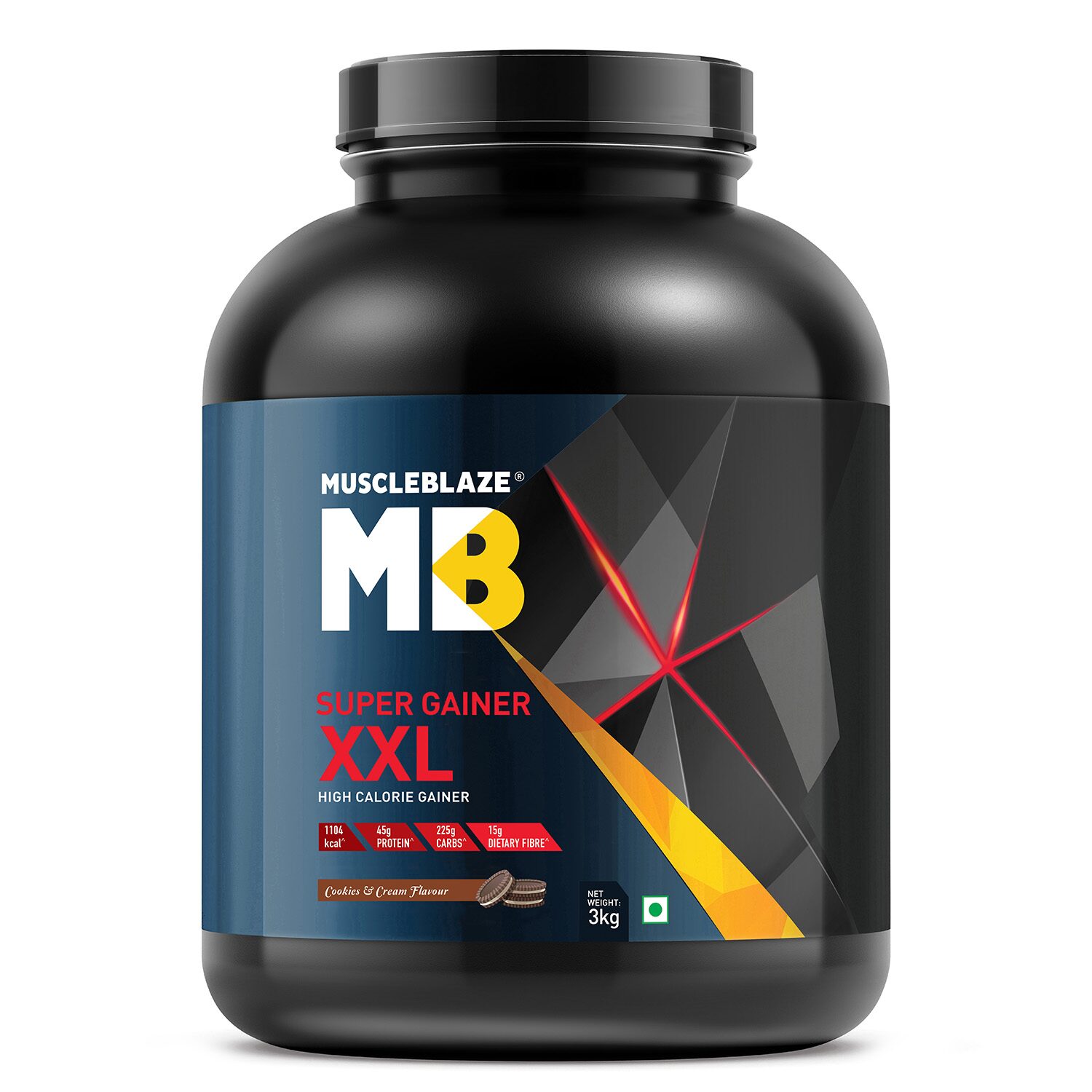 

Muscleblaze Super Gainer XXL 6 6 Lb 3 kg - Cookies Cream