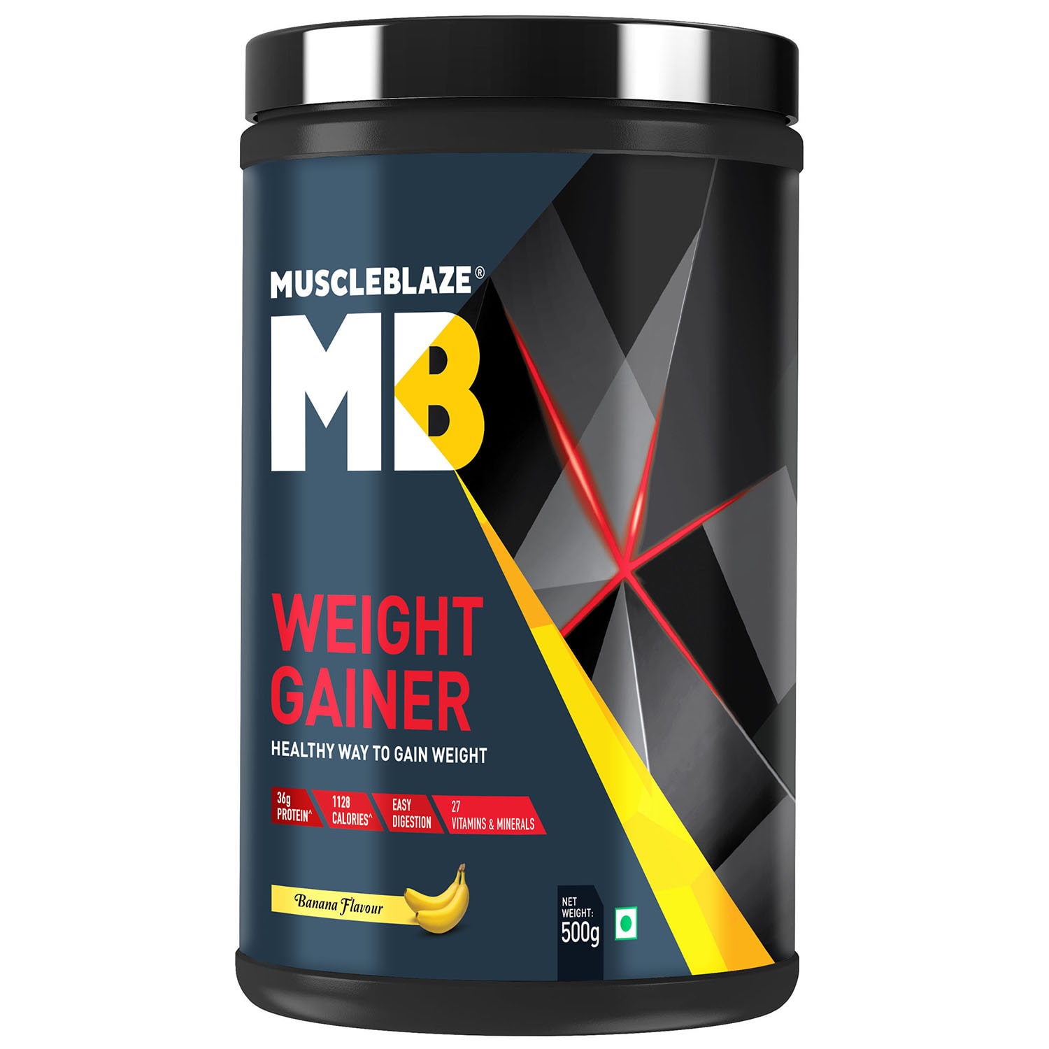 

Muscleblaze Weight Gainer 0 49 kg (1 1 Lb) 500 g - Banana