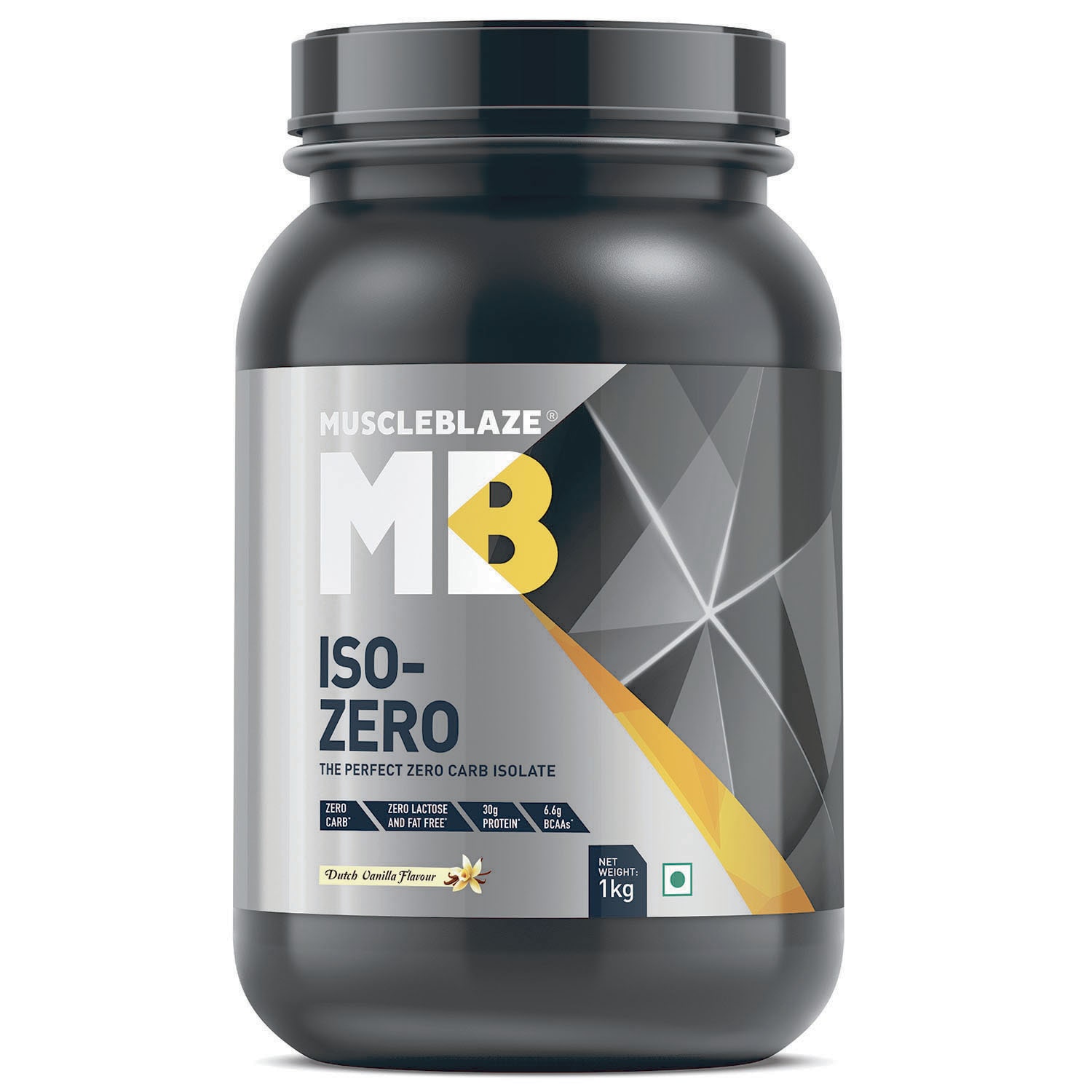 

Muscleblaze Iso-zero Zero-carb 100 Whey Protein Isolate (Dutch Vanilla 1 kg 2 2 lb) (Pack of 1)