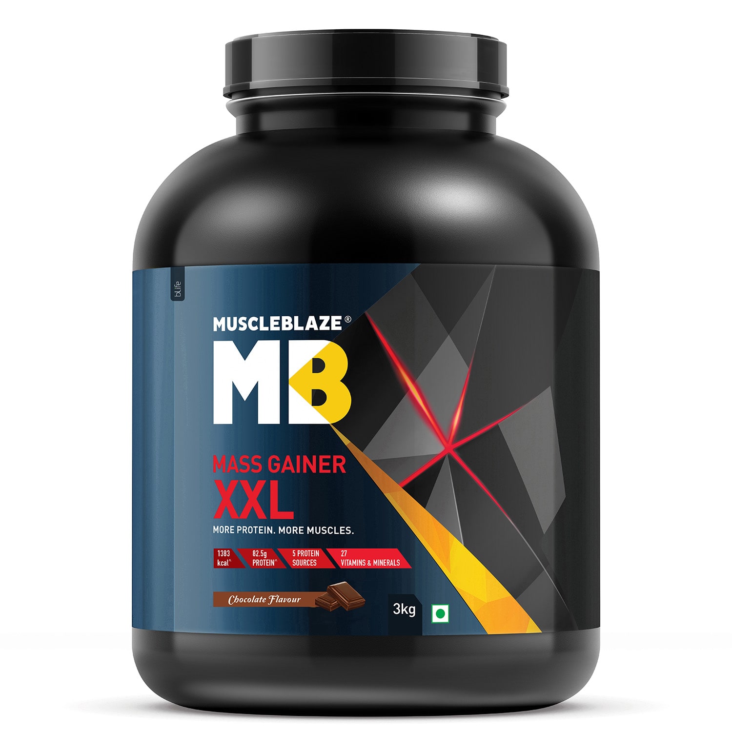 

Muscleblaze Mass Gainer XXL 6 6 lb 3 kg - Chocolate