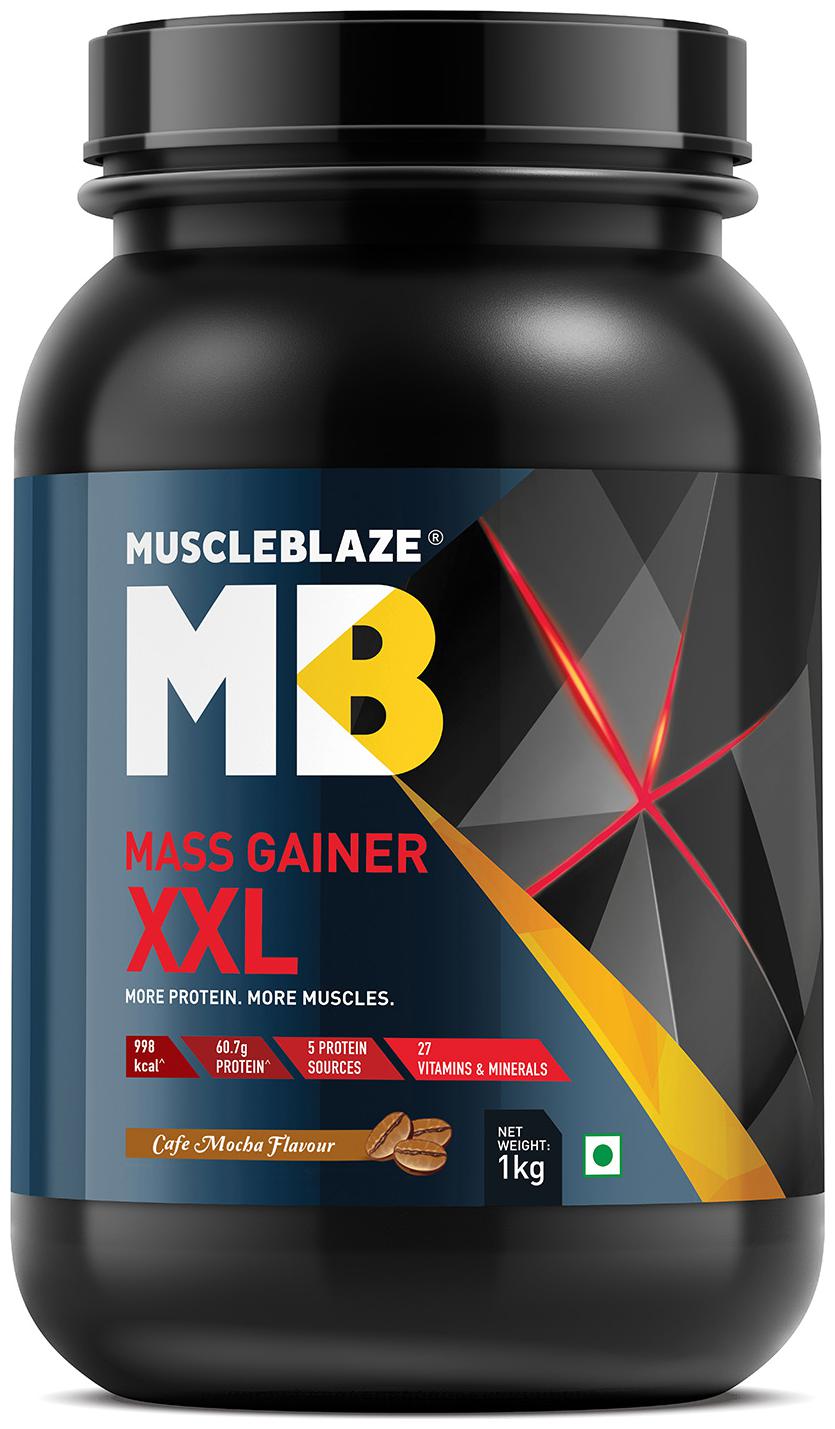

Muscleblaze Mass Gainer XXL 2 2 lb 1 kg - Cafe Mocha