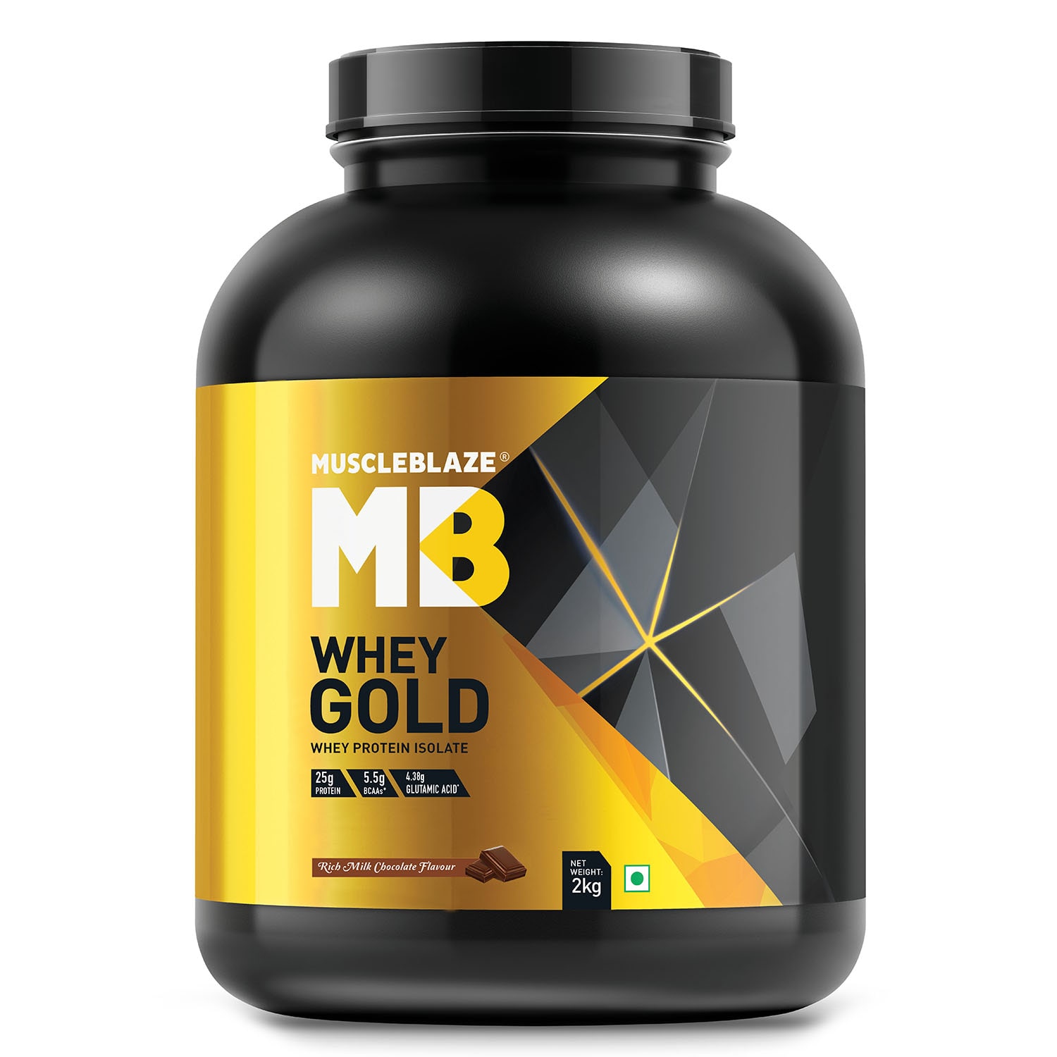 

MuscleBlaze Whey Gold Whey Protein Rich Milk Chocolate 2 kg