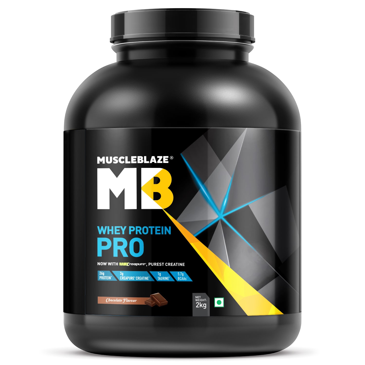 

Muscleblaze Whey Protein Pro With Creapure 4 4 lb 2 kg - Chocolate