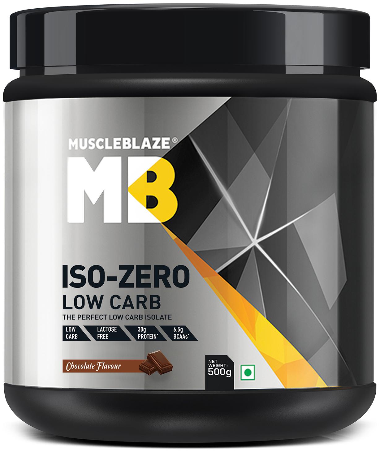 

Muscleblaze Iso-zero Low carb 100 Whey Protein Isolate (Chocolate 0 5 kg 1 1 b)