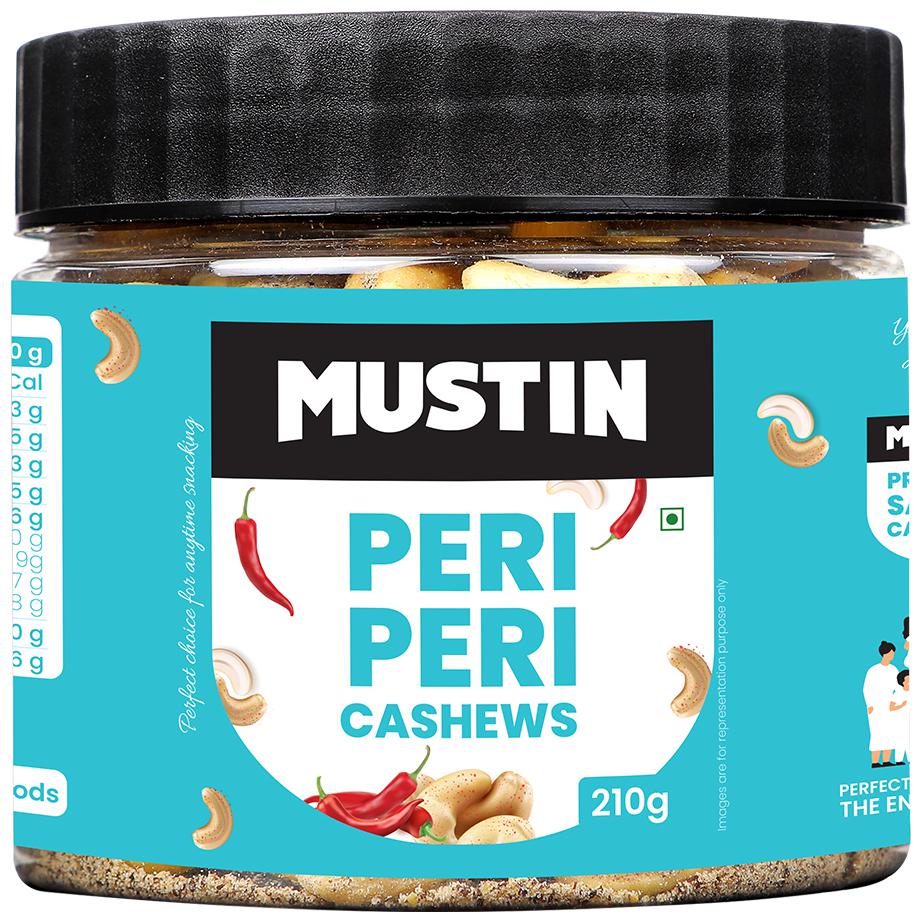 

MUSTIN Peri Peri Cashews-210g