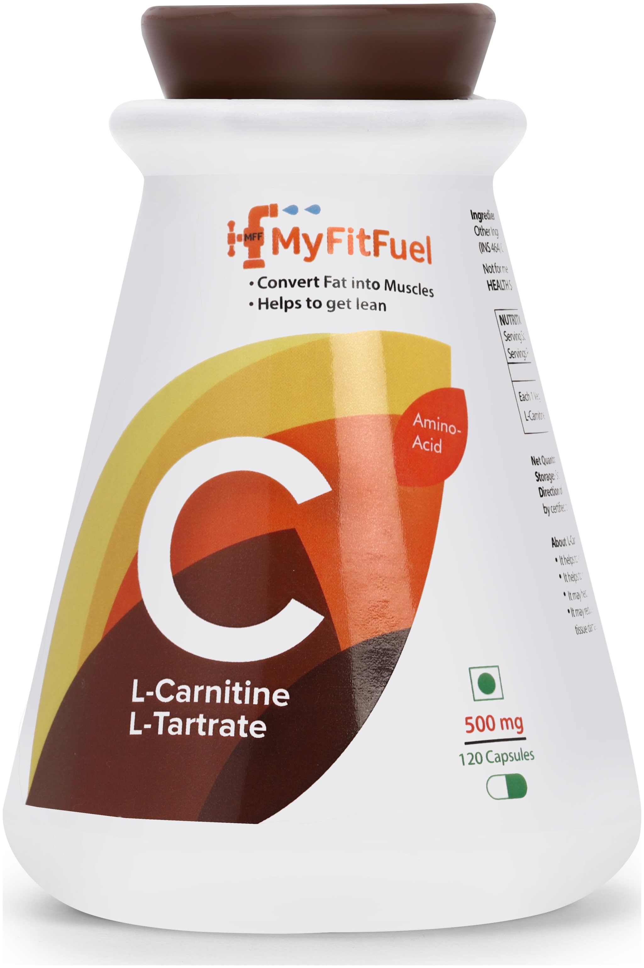 

MyFitFuel L-Carnitine L-Tartrate (120 Capsules) 500mg
